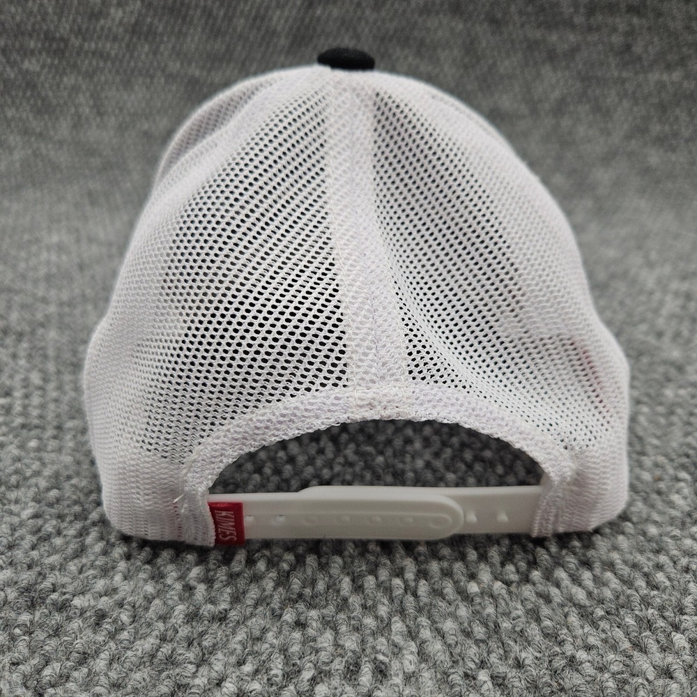 Kimes Ranch Black White Mesh Trucker Snapback Hat Longhorn Logo Western Ball Cap - Picture 5 of 8